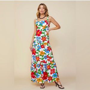 Skies Are Blue Gorgeous Floral Maxi Dress